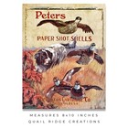 Vintage Peters Shotgun Shell Art Print 8x10 Quail Hunting Dog Cabin Wall Decor