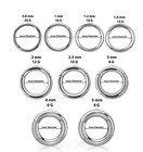 Pair G23 Titanium Hinged Segment Ring Clicker Ear Labret Nose Septum Ring 20g-6g
