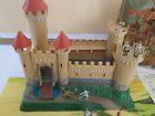 Marx Miniatures Castle And Knights Playset box play Mat instructions  Excellent