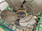 Vintage 1950s Eskimo Fan Aqua   Silver Art Deco Mcm Retro Working  11    Old