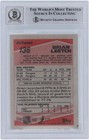 Brian Leetch Rangers Signed 1989-90 Topps  136 Bas 10 Rookie Card W hof 09 Insc