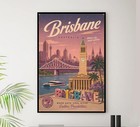 Australia - Brisbane - - Vintage Travel And Tourism Poster 