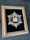 Vintage Judaica Brass Wall Plaque Star Of David W  Torah Jerusalem
