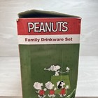 Peanuts Snoopy Charlie Brown Christmas Drink Set Pint Wine Glass Sippy Cup New