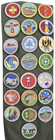Vintage Original Bsa Boy Scout Green Sash With 22 Merit Badges patches 