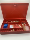 Bernina Red Sewing Machine Box Accessory With 6 Feet