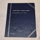 Whitman Mercury Head Dimes Coin Folder 1916-1945 No  9014 Collection