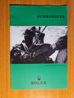 Rolex Submariner Vintage Leaflet 1969 English Ref  91606