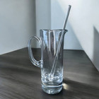 Krosno Crystal Martini Cocktail Pitcher W  Teardrop Stirrer Handmade Poland
