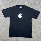Vintage Apple Logo Mens S Hanes Heavyweight Cyber Computer Mac T-shirt