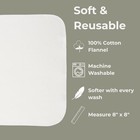 Reusable Baby   25 Washable Cloth Per Pack  100  Cotton  Soft And Gentle For    