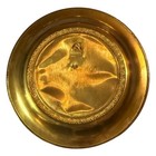 Vintage Brass Wagner Wall Plate High Polish Made In England