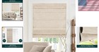 Modern Cordless Roman Shades 34 w X 64 h