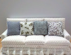Dollhouse Miniature Handmade Set Of 8 Gray Throw Pillows cushions