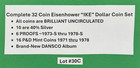 Complete Ike Eisenhower Dollar Set 32 Coins 1971-1978 Pdss Bu Unc Dansco  30c