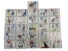 Cavallini Vintage Abc Magnets Alphabet Letters Learning Retro Print Complete Set