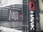 Hawk Men   s Gray Plaid Cotton poly Chino Shorts Flat Front Slash Pockets