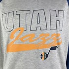 Utah Jazz Nba Licensed Long Sleeved Graphic T-shirt Mens 2xl Grey yellow 56 66