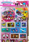 Sanrio Retro Character Hologram Sticker Hello Kitty My Melody Patty Jimmy Japan