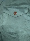 Vtg Boy Scout Venture Explorer Dark Green Approx Youth Medium Uniform Shirt 53