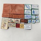Huge 175pc Vintage New Rubber Stamp Lot Wood Mounted Foam Hero Art Studio G 1989