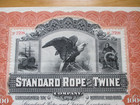 1896 New Jersey Standard Rope   Twine Bond Signed John M Forbes Business Magnate