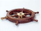 Wooden Nautical Ships Wheel Boat s Steering Wheel Helm 24  Marine Decoration 