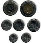 Full Set Sint Maarten 1  5  10  25  50 Cents   1  5 Caribbean Guilders 2025 Unc