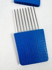 Goody Vintage Metal Hair Pick Blue With Safety Case Made In Usa