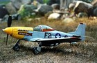 Guillow s P51 Mustang Laser Cut Model Kit  Yellow  Small