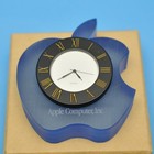 Apple Computer Inc     Logo   Indigo Desk Clock   Ultra - Rare   Vintage    macos