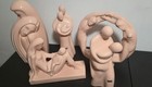 Vintage Haeger Pottery Ceramic Statue     Pink - Lot Of 5