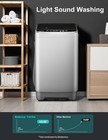 Compact 2 0 Cu ft Portable Washer  Full-automatic Top Loader 10 Wash Cycles