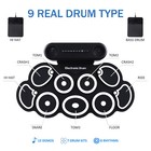 Electronic Drum Set 9 Pads Drum Practice Pad Kit Roll-up Electric Drum Set - Usa