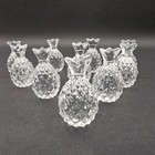 Shannon Crystal Pineapple Place Card Holders Set Of 10 Clear Cut Glass Decor