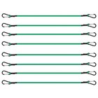 8pcs 24 Inch Bungee Cords With Carabiner Hooks  Heavy Duty Rubber Elastic Tie Us