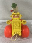 Vintage Fisher Price Jalopy  724 Pull Toy 1965 Clown Car Wood plastic