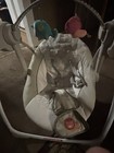 Fisher-price Portable Infant Baby Swing Beige gray white W  Toy Bar