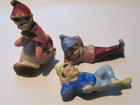 Lot Of 3 Vintage Ceramic Elves Made In Japan-read