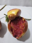 2 Realistic Artificial Imitation Faux Fake Food Replica Fruit Pomegranate Props