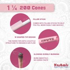 Kashmir Pink Pre Rolled Cones Natural Gum   Smooth Rolling Papers 1 1 4 - 200 Ct