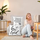 Jinyo Christian Pillow Covers 18x18 Set Of 2  But God Bible Verse Decor  Jesu   