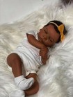 Reborn Baby Doll Black Girl Reborn Toddler Doll Silicone 19 Inch Realistic Newbo