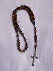 St Saint Benedict Wood Rosary Handmade Catholic    Free Gift Bag   Prayer Card  