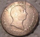 Different Die 1823 Mexico Emperor Augustin Iturbide Silver 2 Reales Eagle Coin 