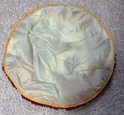 Handmade Latch Hook Round Puppy Rug 18  X 18 