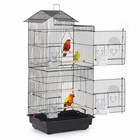 Metal Bird Cage With Carry Handles Indoor outdoor Aviary For Budgies Parakeets