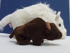 Ty Beanie Baby  1998  And Buddy  2000  - Roam The Buffalo - Retired W tags