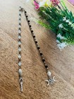 Hecate Goddess Triple Moon Rosary Wicca Pagan Witch Opalite   Obsidian Magick