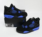 New  Jordan 4 Retro Black Blue Thunder Men s Size Us 7-12